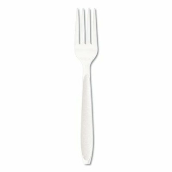 Dart Impress Heavyweight Full-Length Polystyrene Cutlery, Fork, White, 1000PK HSWF0007